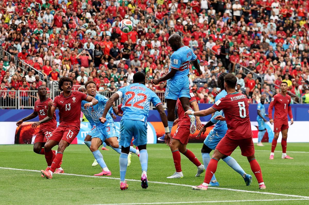 Wissa marcó el primer gol de Congo en un Mundial.