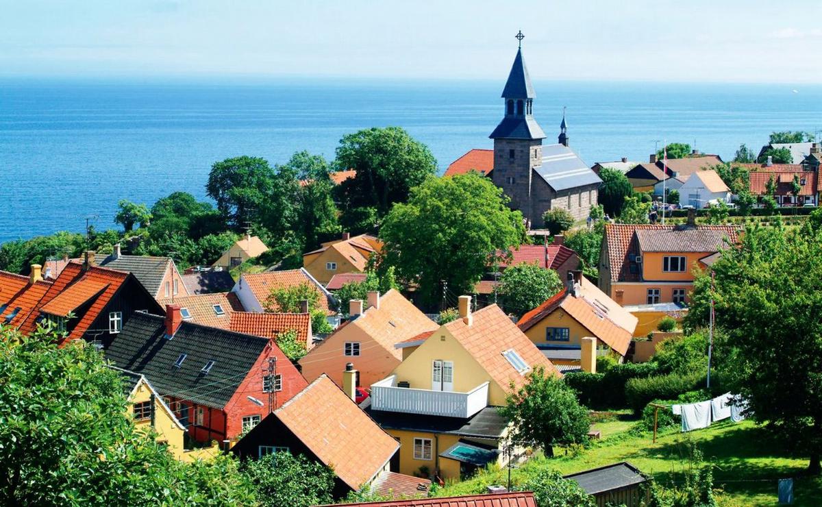 La isla de Bornholm en Dinamarca.