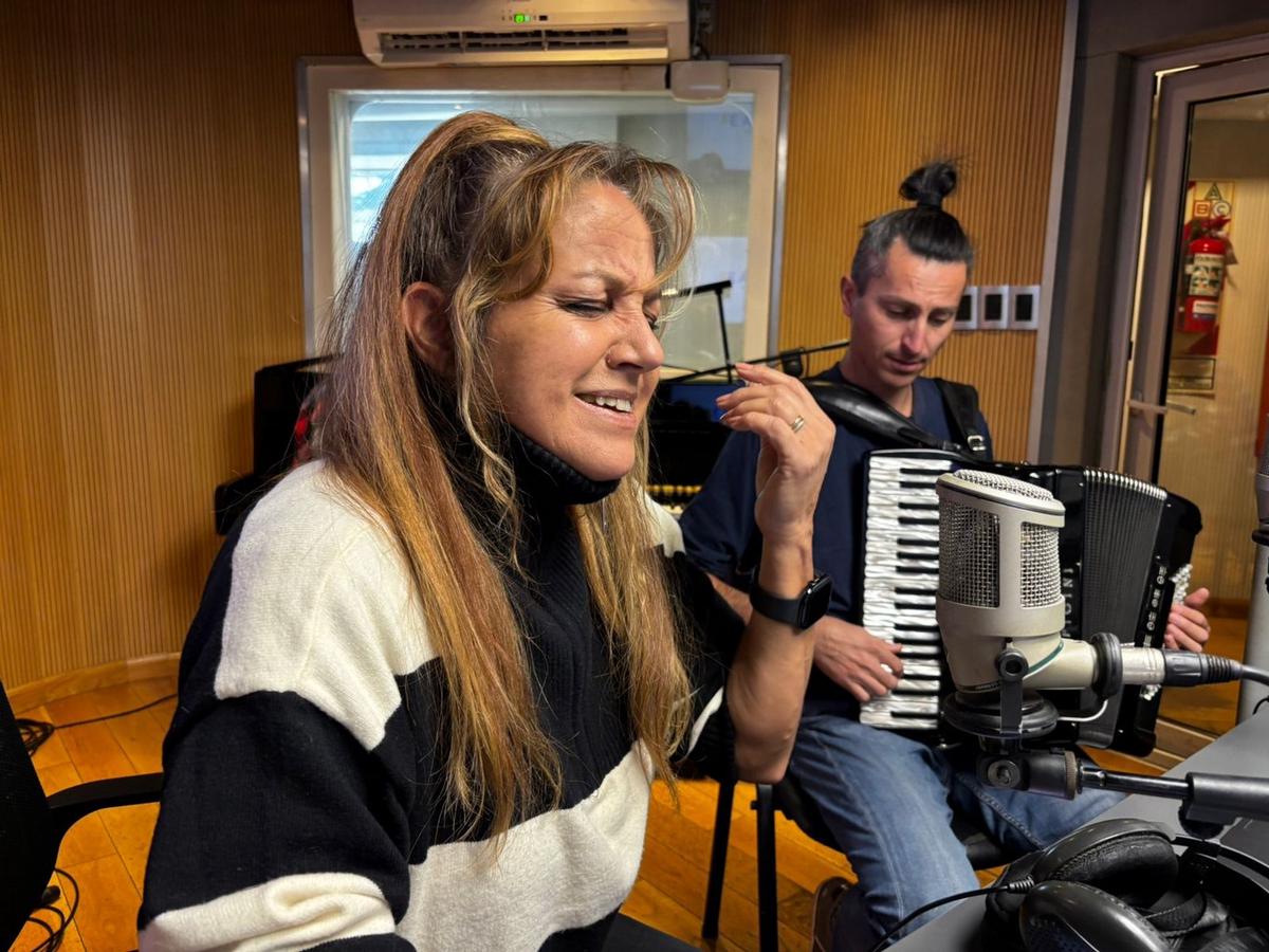 Silvia Lallana, en los estudios de Cadena 3.