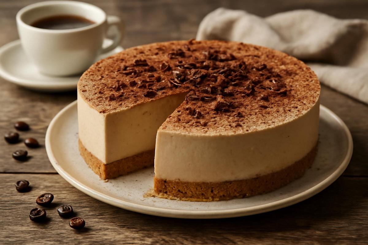 Deliciosa tarta de café para disfrutar en verano