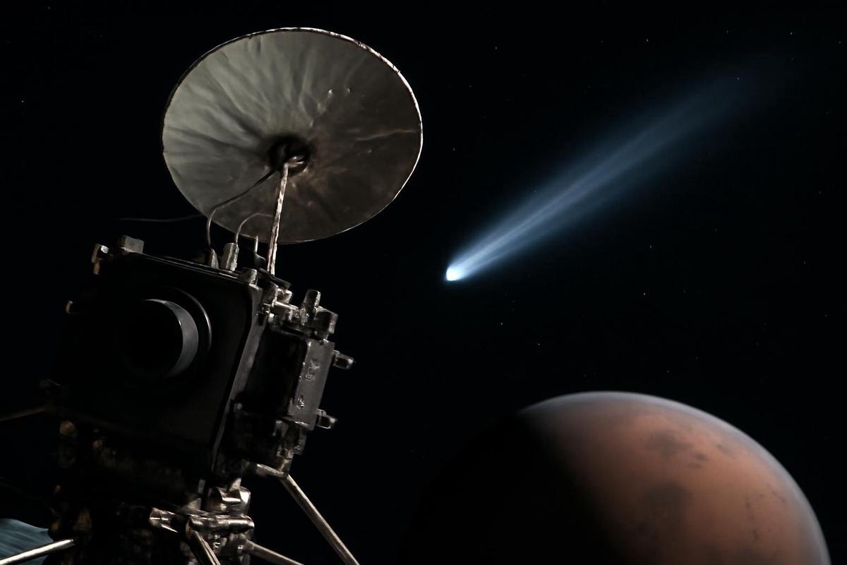 Imagen del objeto interstelar 3I/ATLAS capturada por Tianwen-1