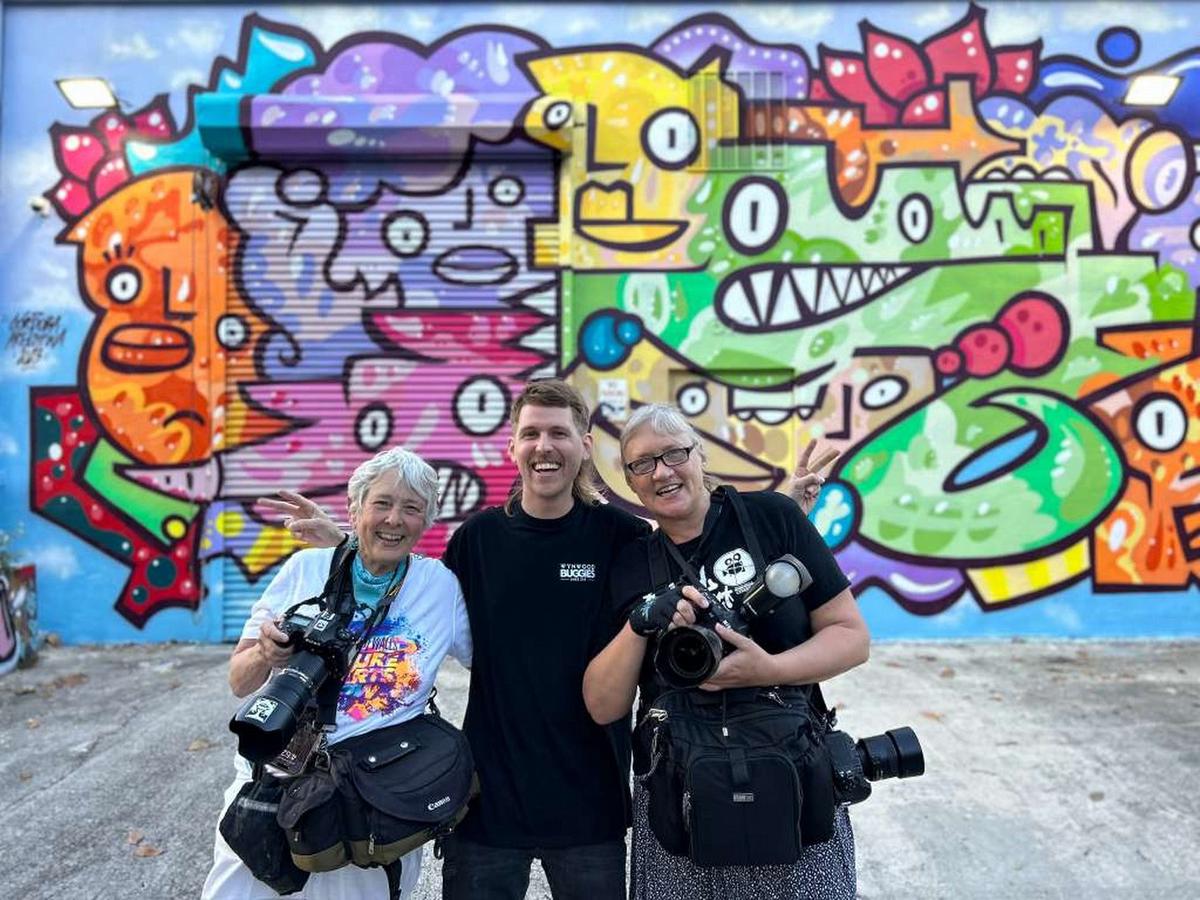 El muralista cordobés que fue parte de la inauguración del estadio del Inter Miami.