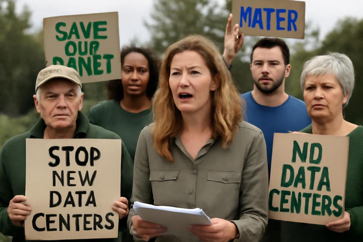 Protestas contra la construcción de centros de datos