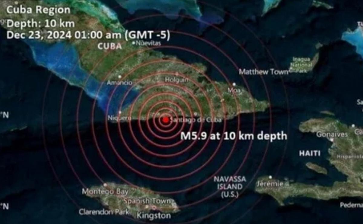 FOTO: El lugar donde ocurrió el sismo.