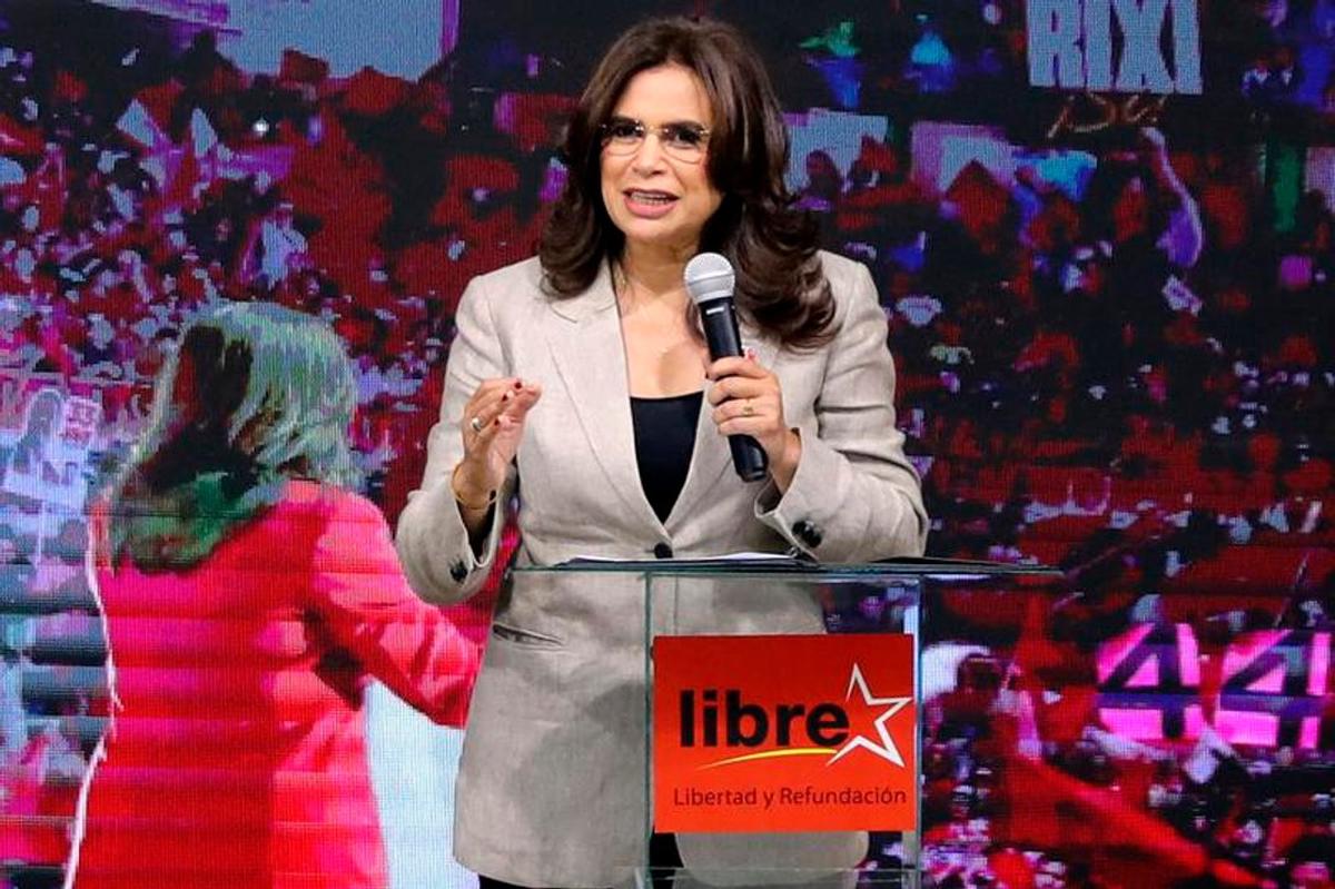 El partido de Rixi Moncada protestó el escrutinio en Honduras. Foto: Agencia NA (Xinhua).