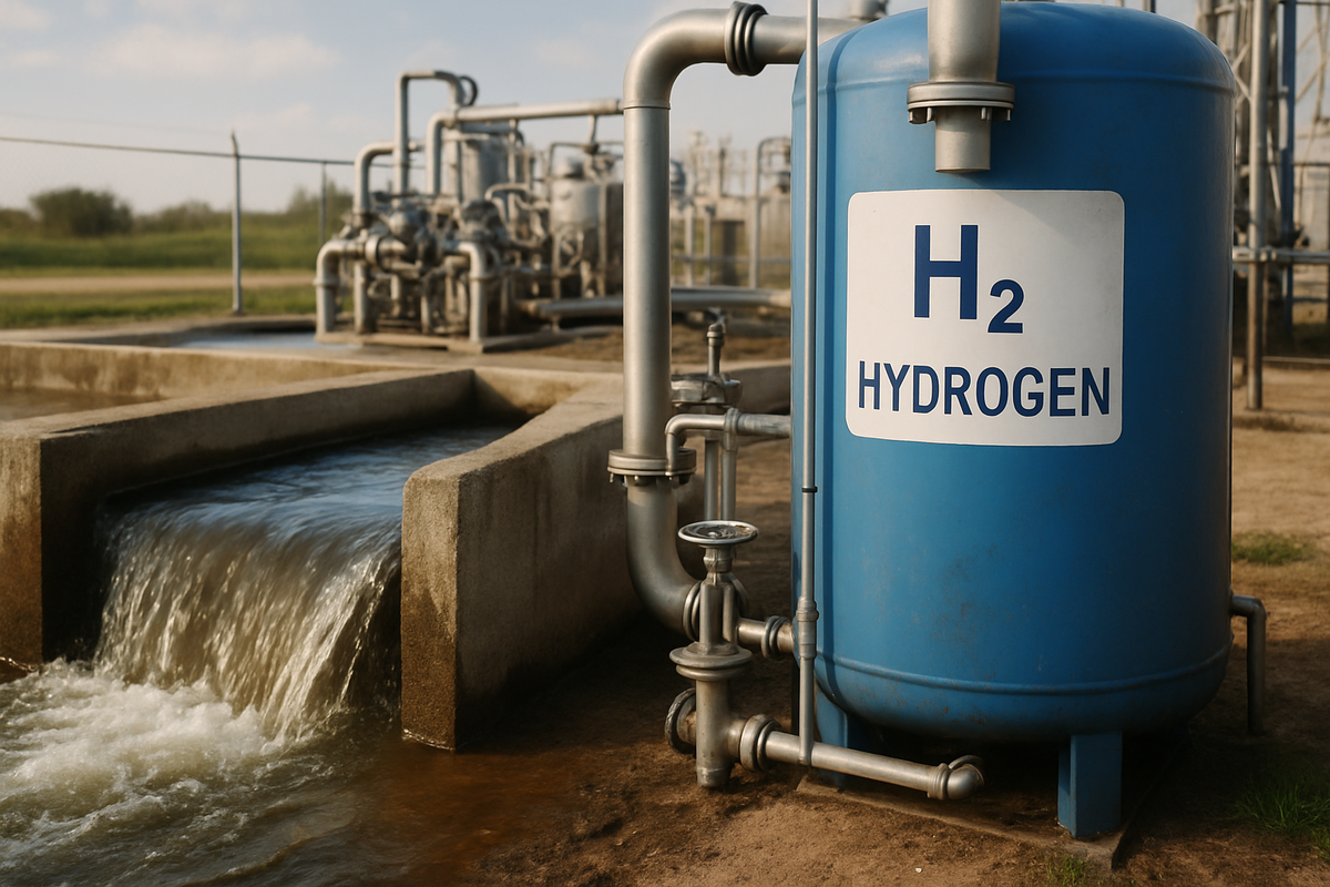 Princeton Ph.D. student Lin Du tested hydrogen electrolysis using reclaimed wastewater.