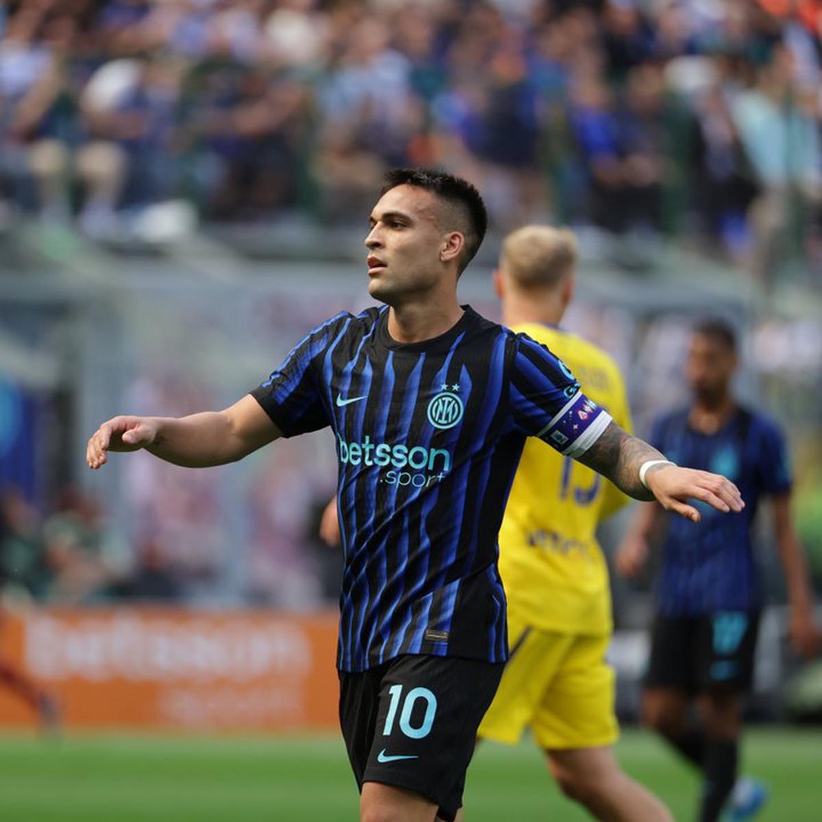 Lautaro Martínez, capitán del Inter y goleador de la Serie A, durante el pasado partido ante el Hellas Verona.