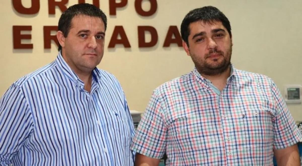 Juan Pablo Beacon (derecha) junto a Pablo Toviggino.