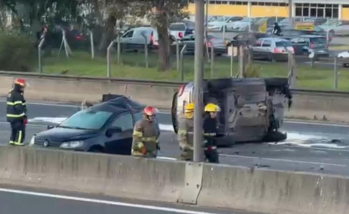 Murió una nena de 6 años tras un choque en la Panamericana. (Foto: captura video/TN)