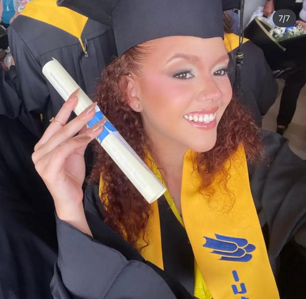 Oriana Ustariz se había graduado de fisioterapeuta el 18 de junio pasado.