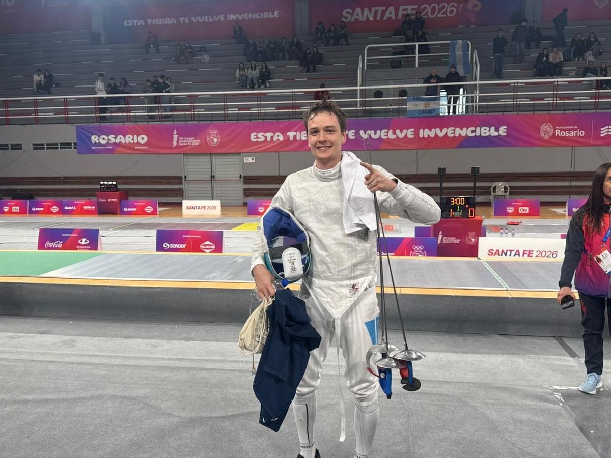 Pascual Di Tella, primera medalla de oro para Argentina. (Foto: Cadena 3)