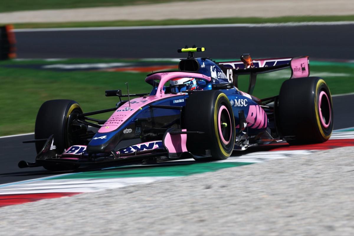 El A526 de Franco Colapinto girando en Monza. (Foto: Alpine)