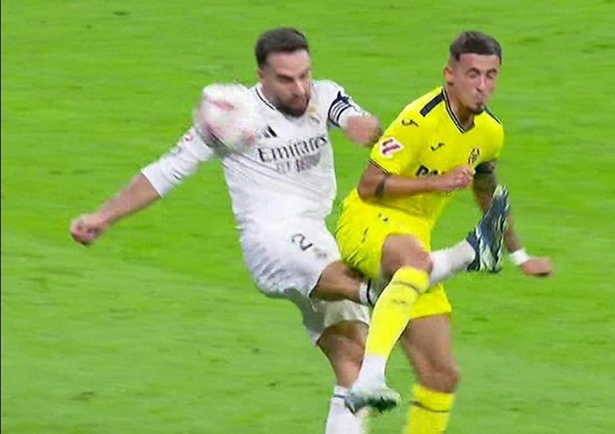 FOTO: El momento de la lesión de Carvajal (Foto: captura)