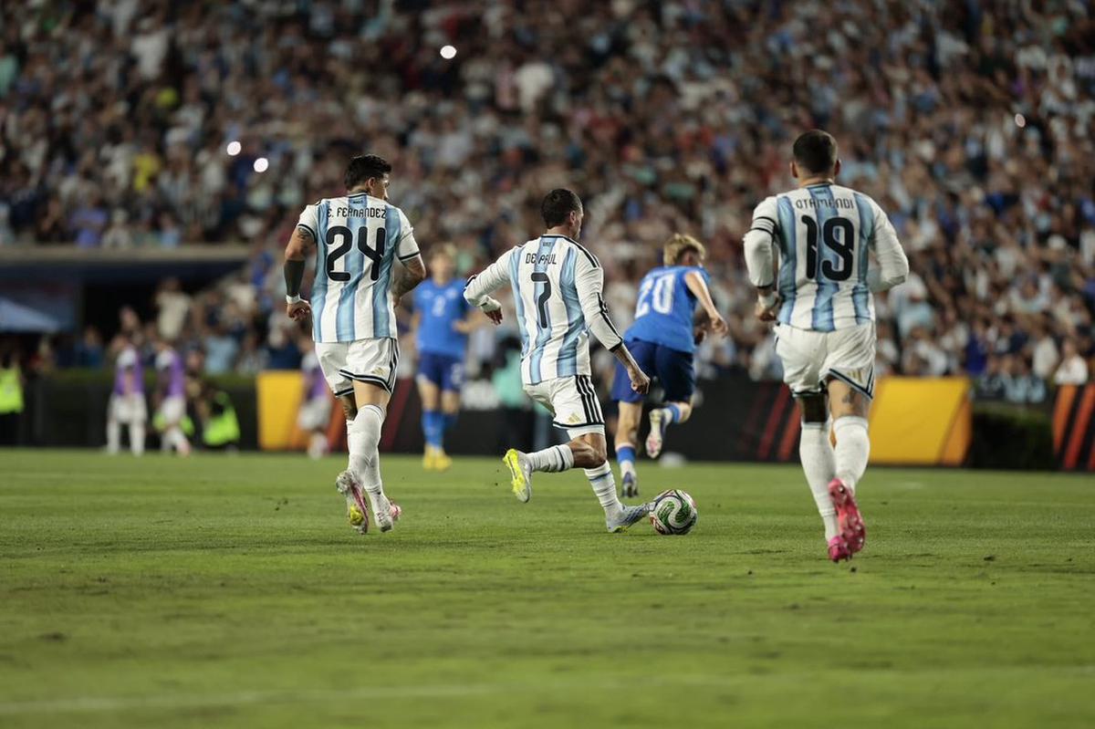 De Paul demostró un gran nivel ante Islandia.