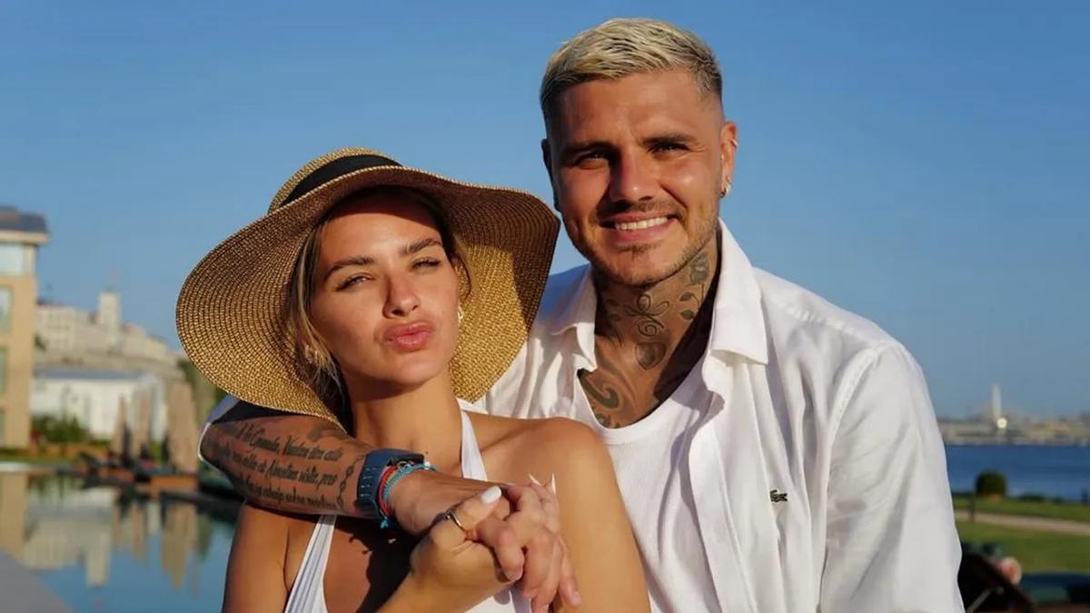 Mauro Icardi y la China Suárez vienen a Argentina. Foto: Agencia NA (Captura)