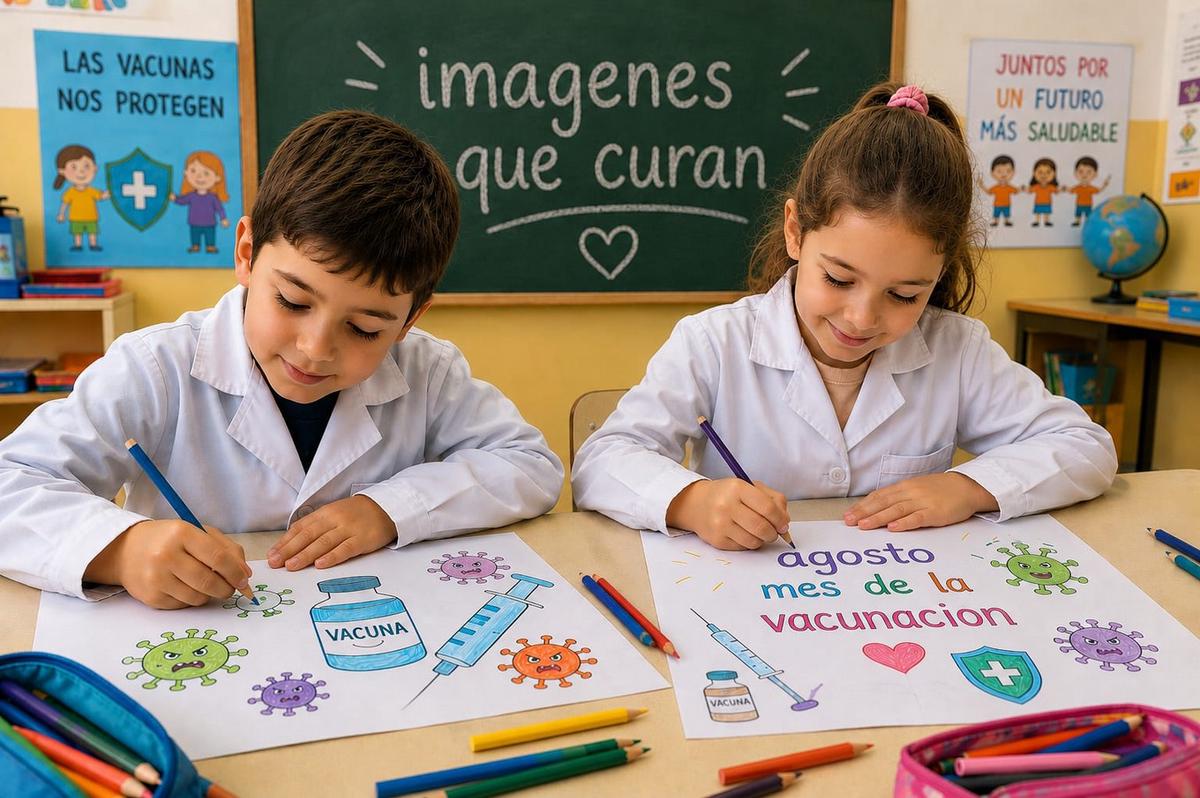 Lanzan el concurso de identidad visual para la campaña del mes de la vacunación.