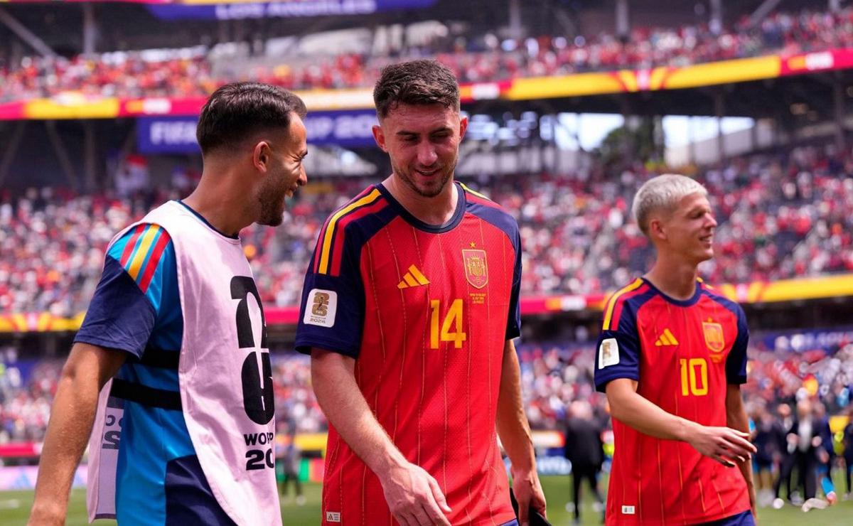 Laporte calentó la final: