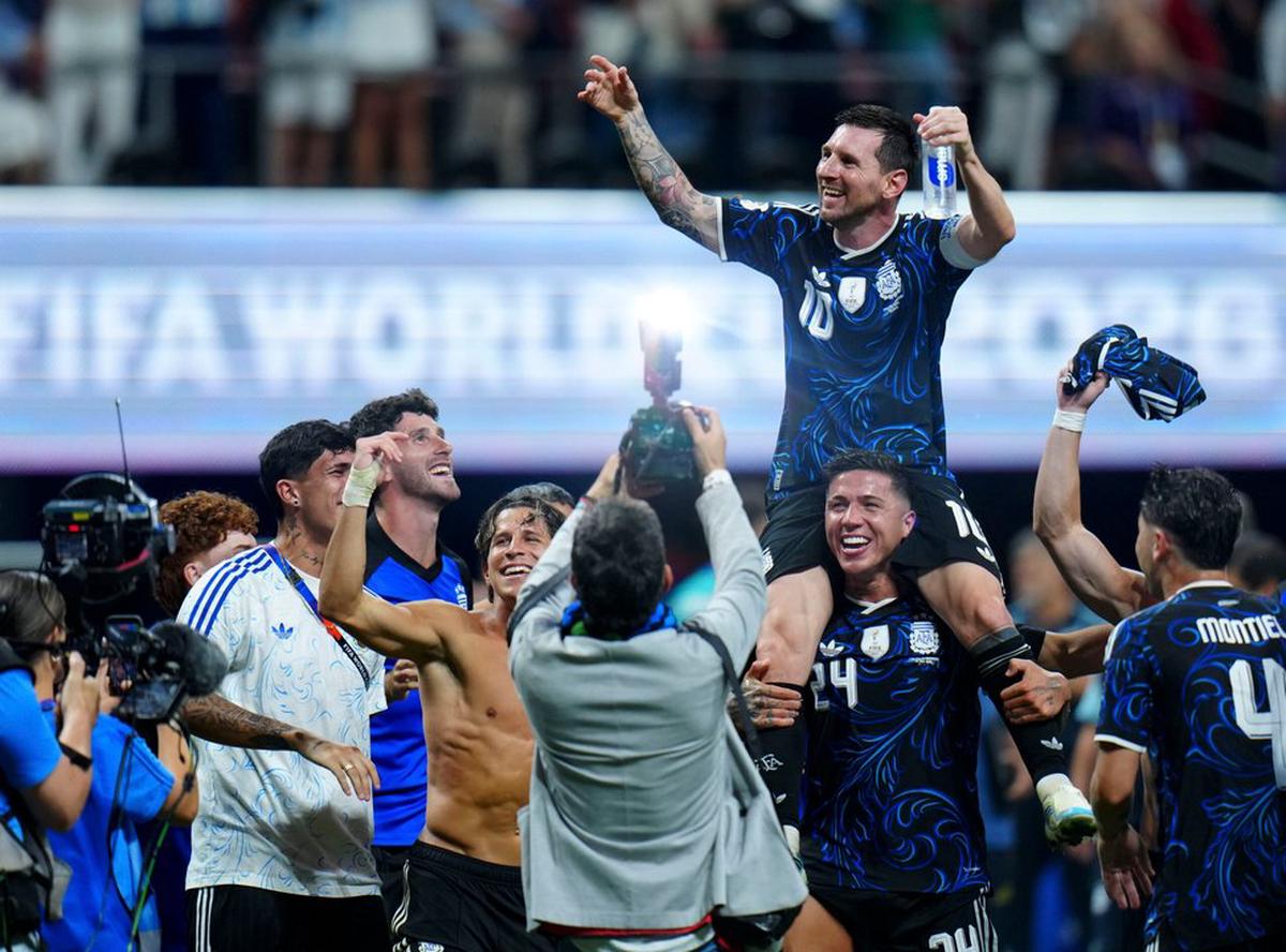 Messi, uno de los argentinos que está en el 11 ideal del Mundial.