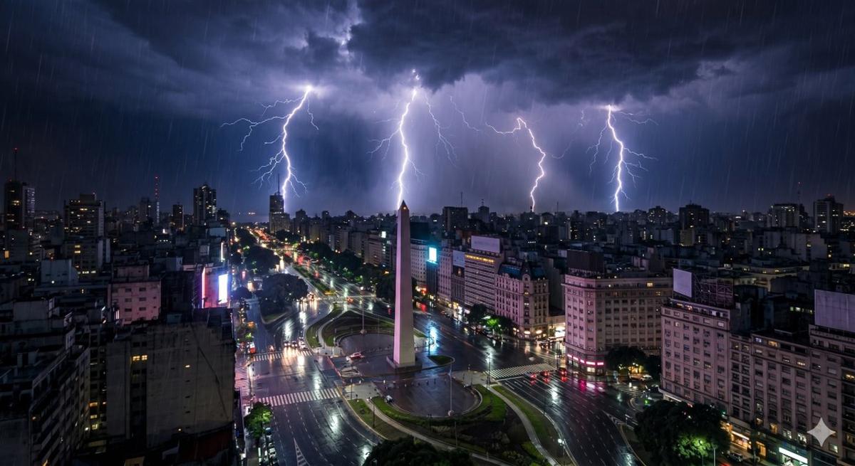 Alerta naranja por tormentas fuertes en Buenos Aires para este domingo