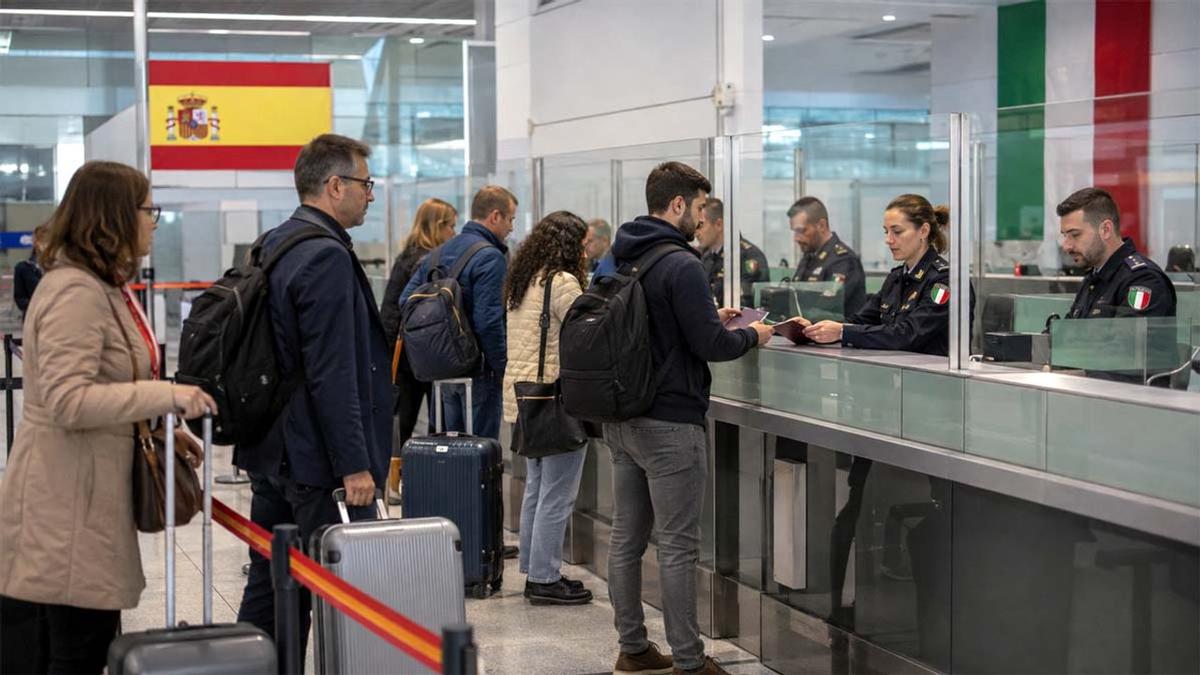 Madrid respondió con inspecciones aleatorias en aeropuertos ante la negativa de Roma de levantar sus restricciones.