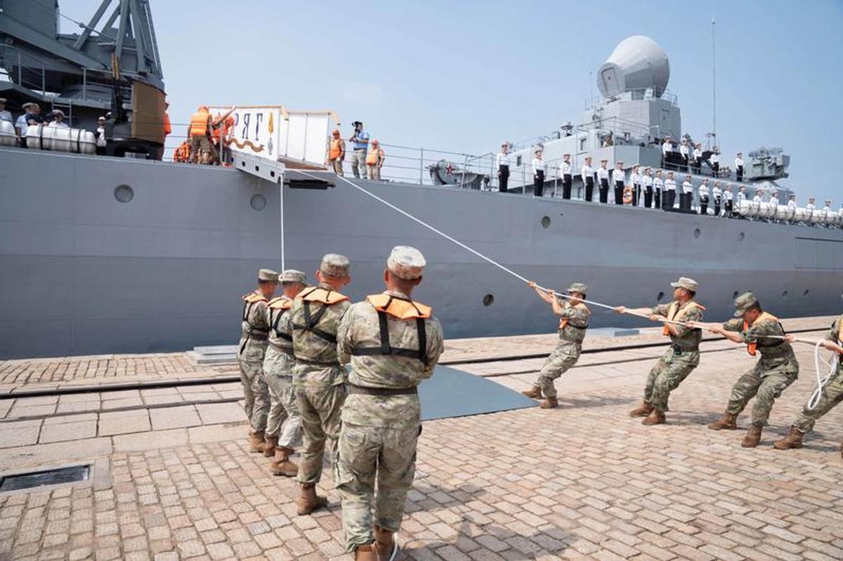 Ejercicios conjuntos de las fuerzas armadas de China y Rusia.