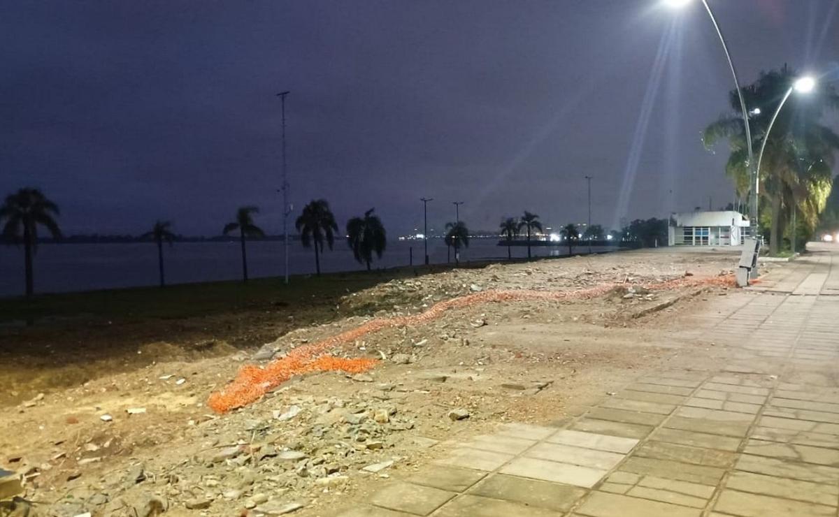 No hay maquinarias trabajando en la zona de la costanera norte.