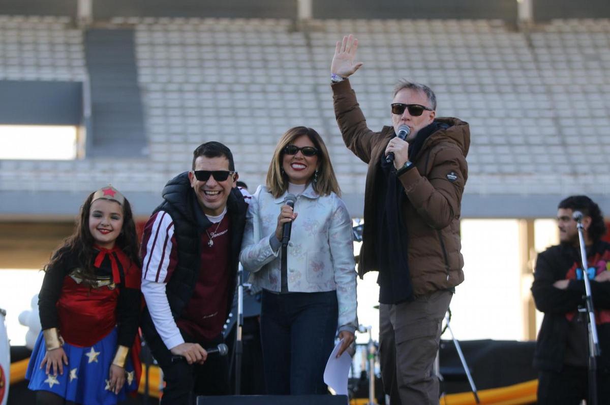El estadio cordobés, de fiesta para los niños.
