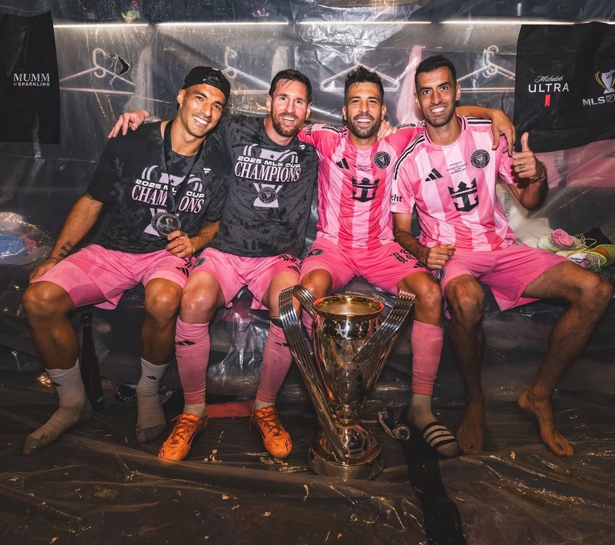El astro rosarino celebró el título de Inter Miami.