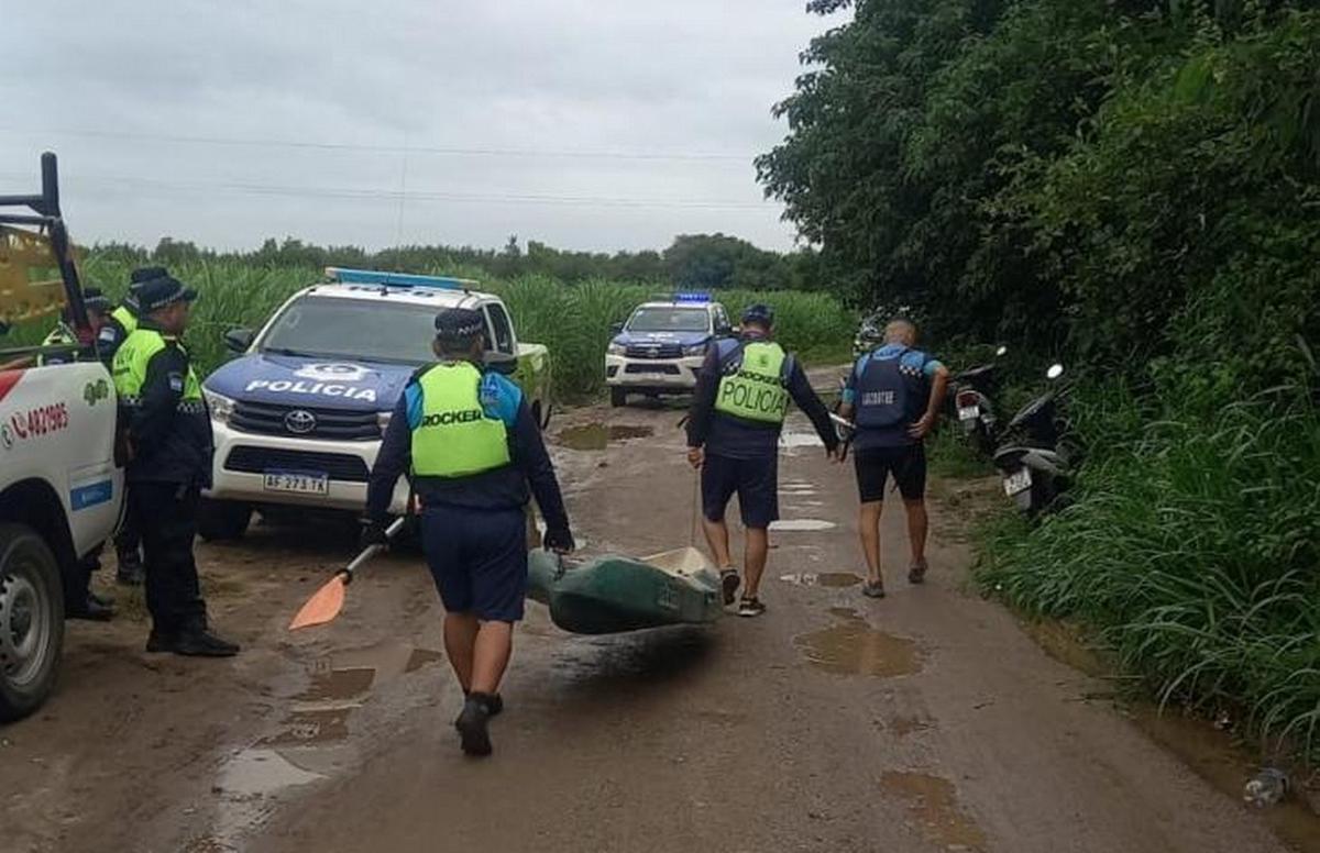 Intenso operativo de búsqueda de un menor desaparecido en el río Salí