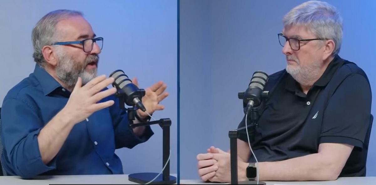 El sacerdote jesuita José Gabriel Funes, en la entrevista con Sergio Suppo.