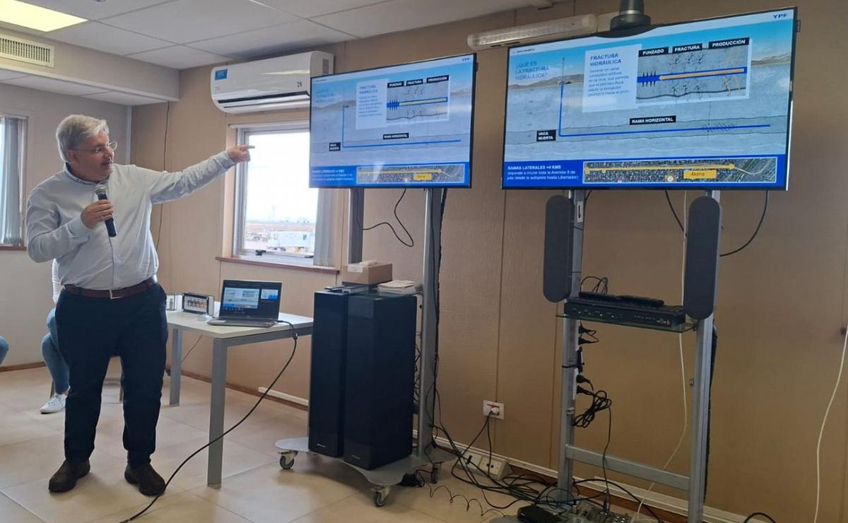 Rodrigo Ugarte, geólogo de YPF en Vaca Muerta.