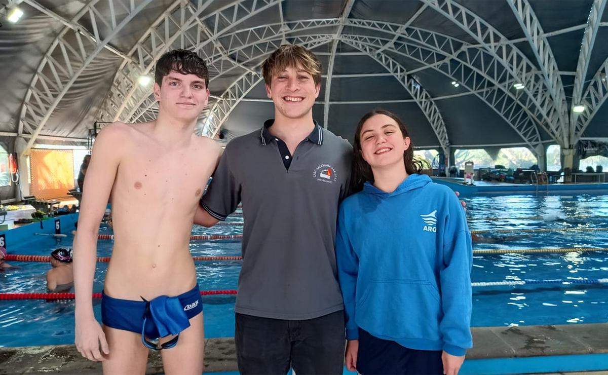 Aguas Abiertas: Thiago, Martín y Emma, seleccionados por la nacional para ir a Brasil