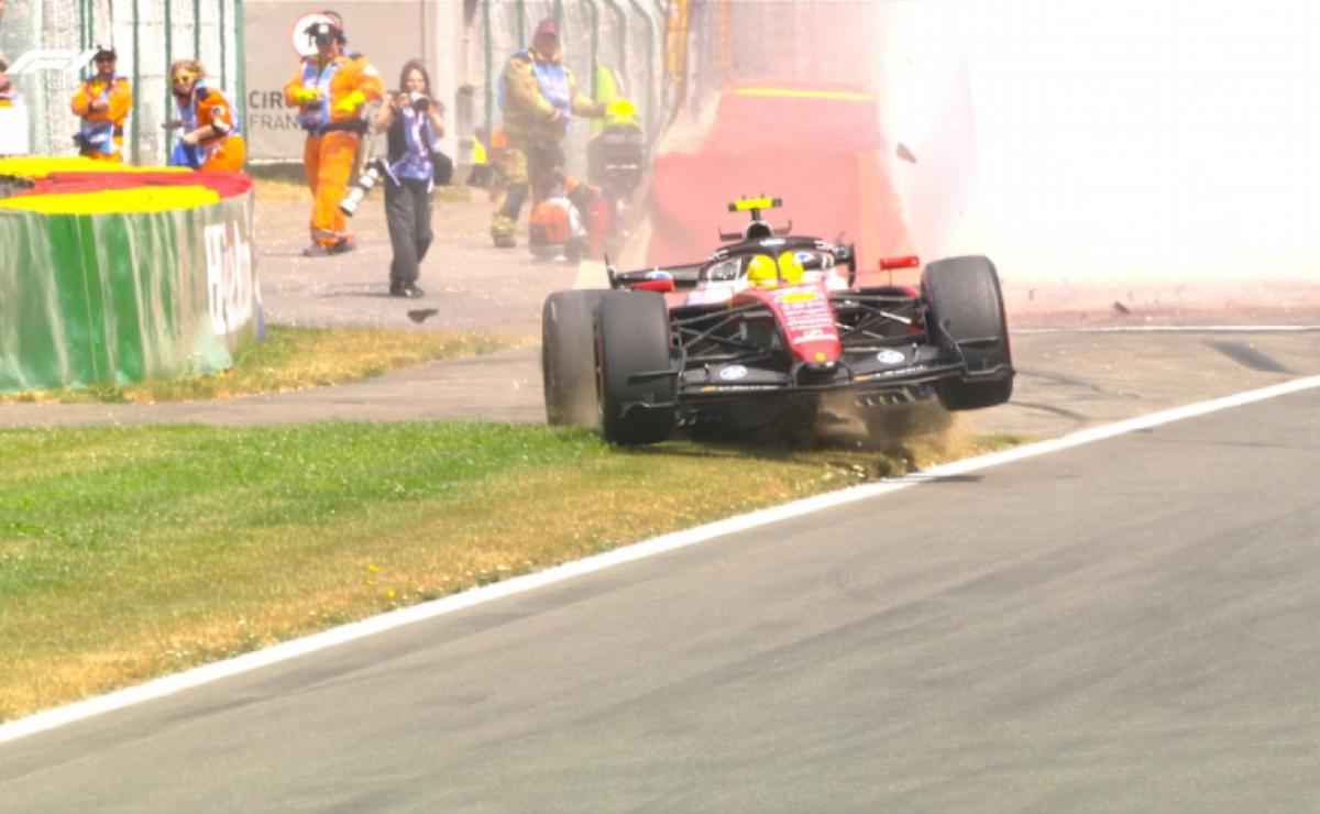 Con una dinámica igual a la del Alpine de Gasly, Hamilton estrelló la SF-26 en FP3