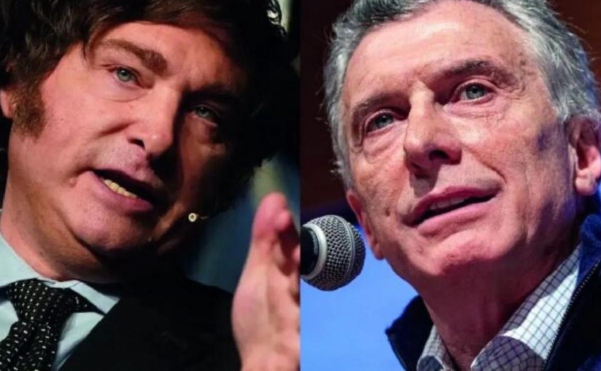 FOTO: Javier Milei y Mauricio Macri.