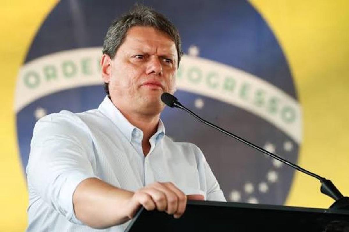 El gobernador de San Pablo, Tarcísio de Freitas.