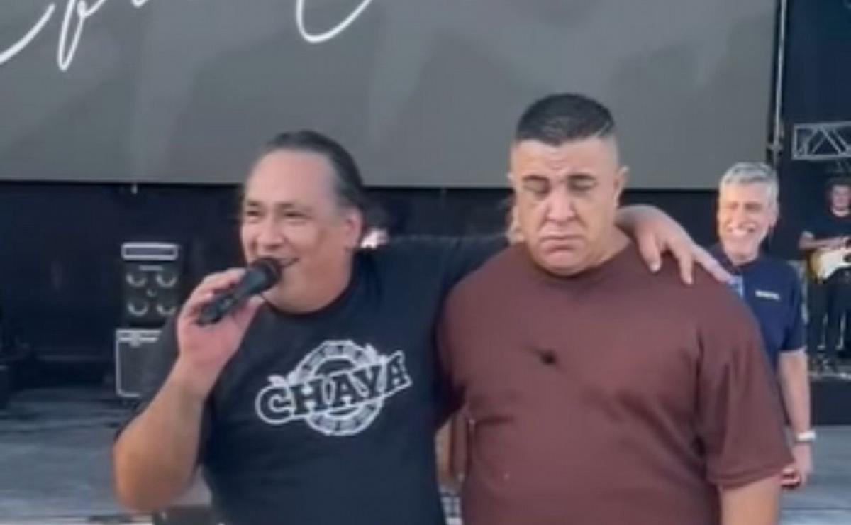 El emocionante momento entre Galleguillo y Pacheco. (Foto:Captura)