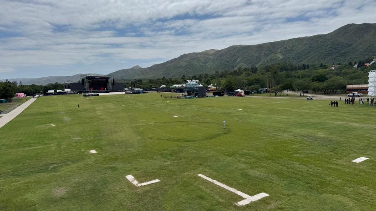 Cosquín Rock ya tiene su obra de arte monumental.