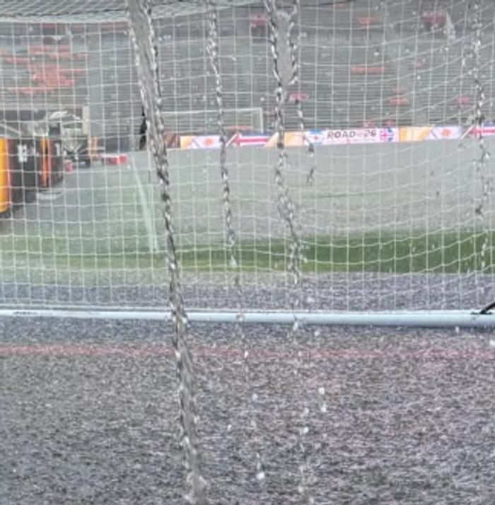 Intenso diluvio en Alabama, a horas del comienzo de Argentina-Islandia