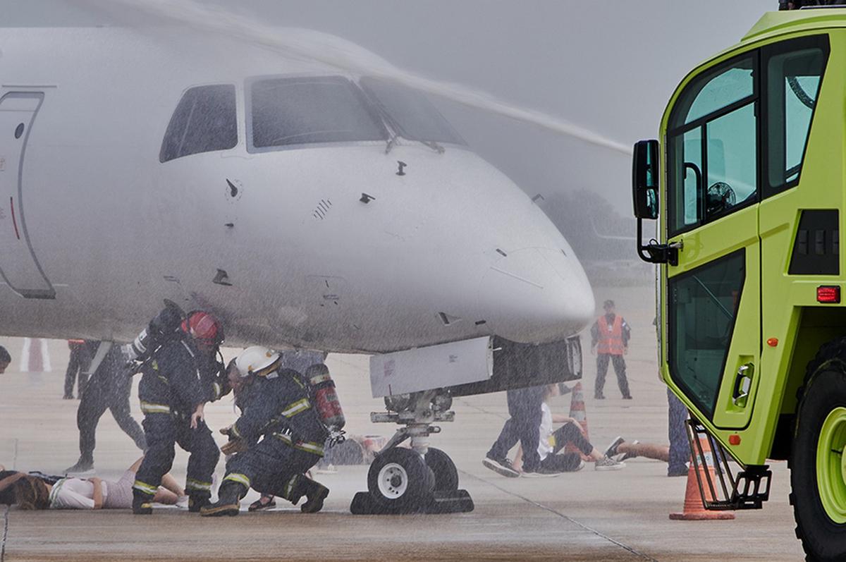 Jujuy: Simulacro de emergencia en el aeropuerto con 206 ocupantes involucrados