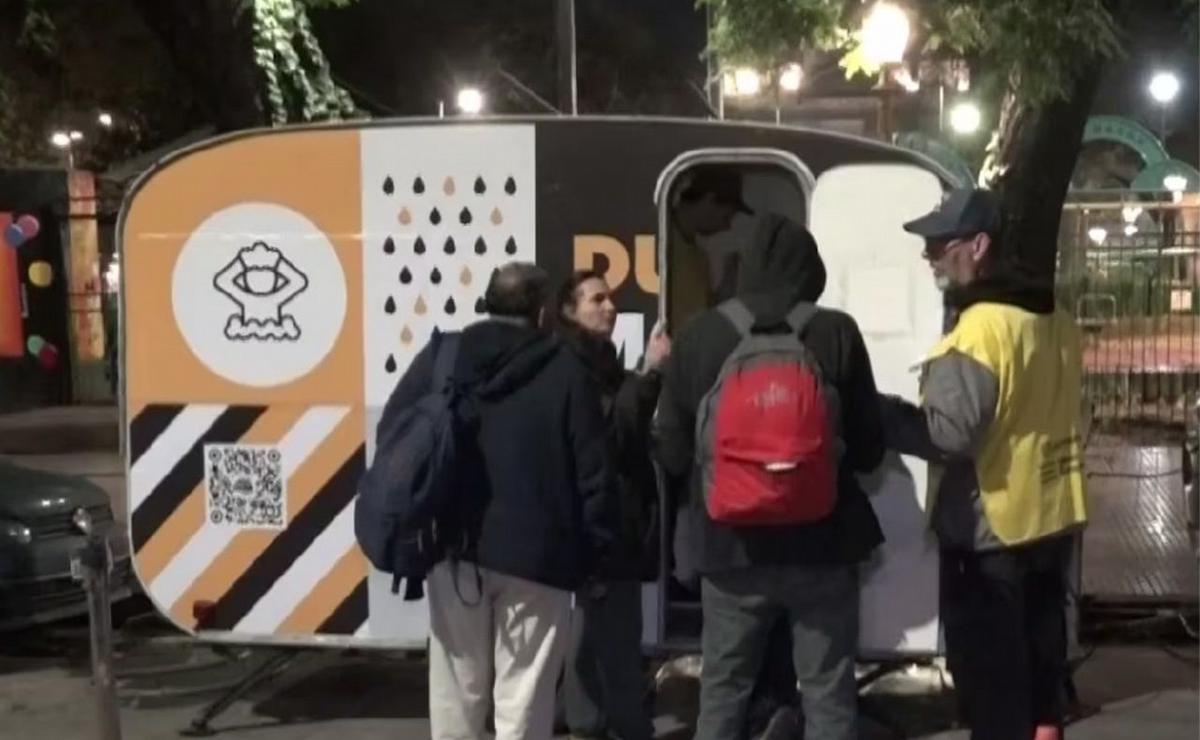 La ducha móvil que ayuda a los más necesitados. (Foto:Gentileza)