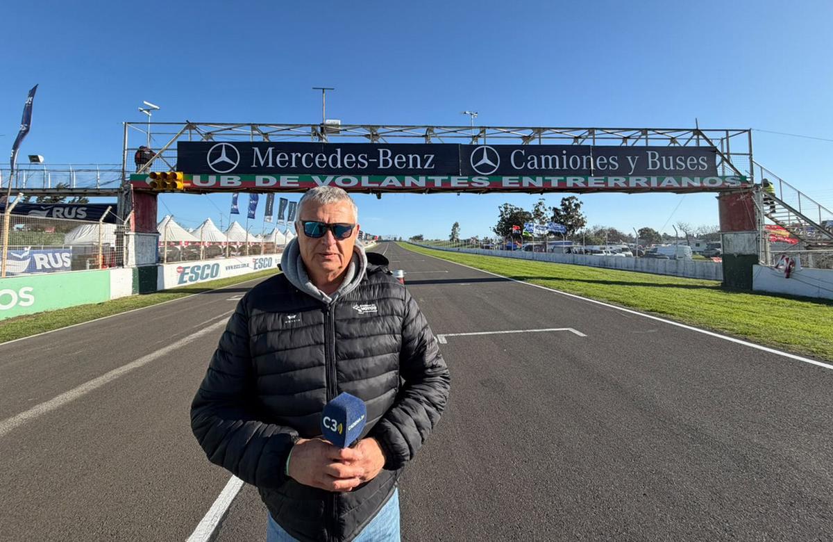 Cadena3 en Paraná junto al Turismo Carretera