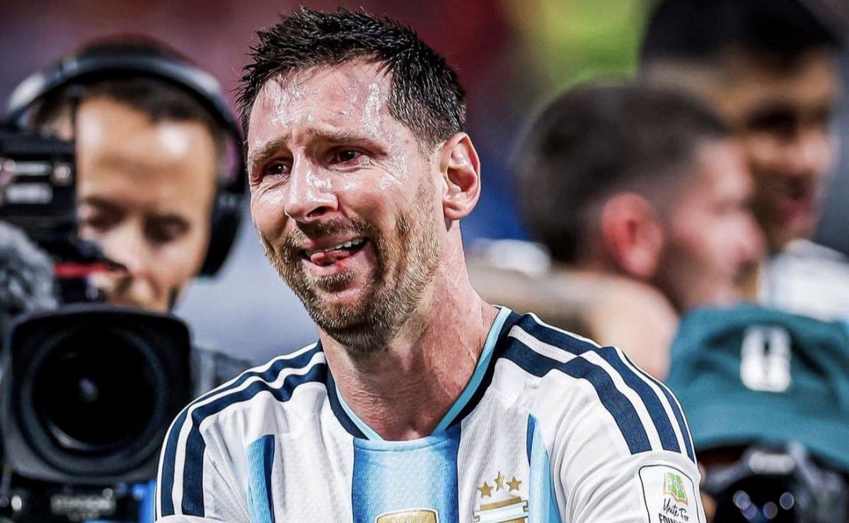 Las lágrimas del capitán argentino tras la clasificación a cuartos.