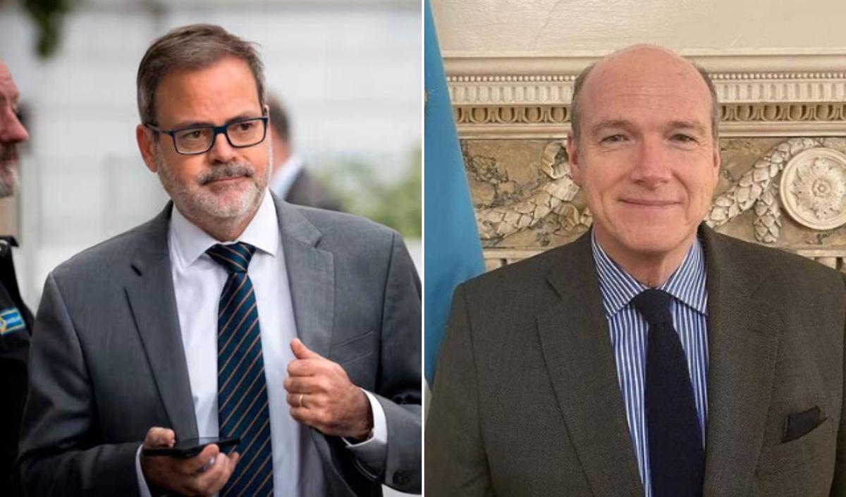 FOTO: Roberto Bosch y Pablo Piñeiro Aramburu, los diplomáticos echados. 