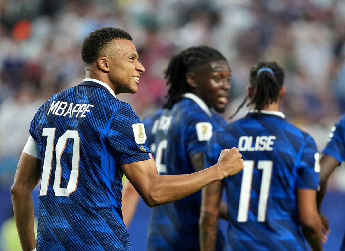 Mbappé marcó un doblete y alcanzó a Klose como segundo máximo artillero de los mundiales. Foto: Agencia NA/Xinhua.