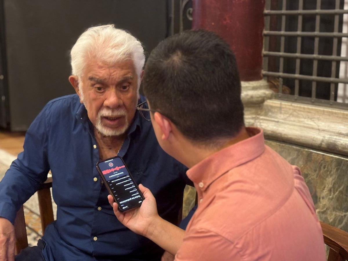 FOTO: Raúl Lavié, celebra el Día Internacional del Tango en el Paseo del Buen Pastor