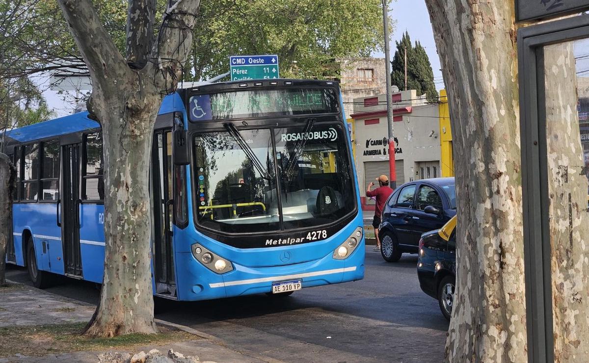 FOTO: El colectivo en el que casi dio a luz la embarazada.