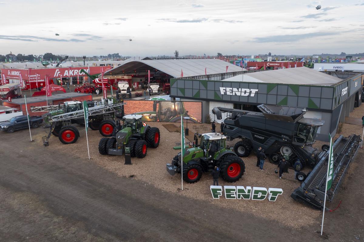 Llegaron con todo. Fendt pasó por Agroactiva.