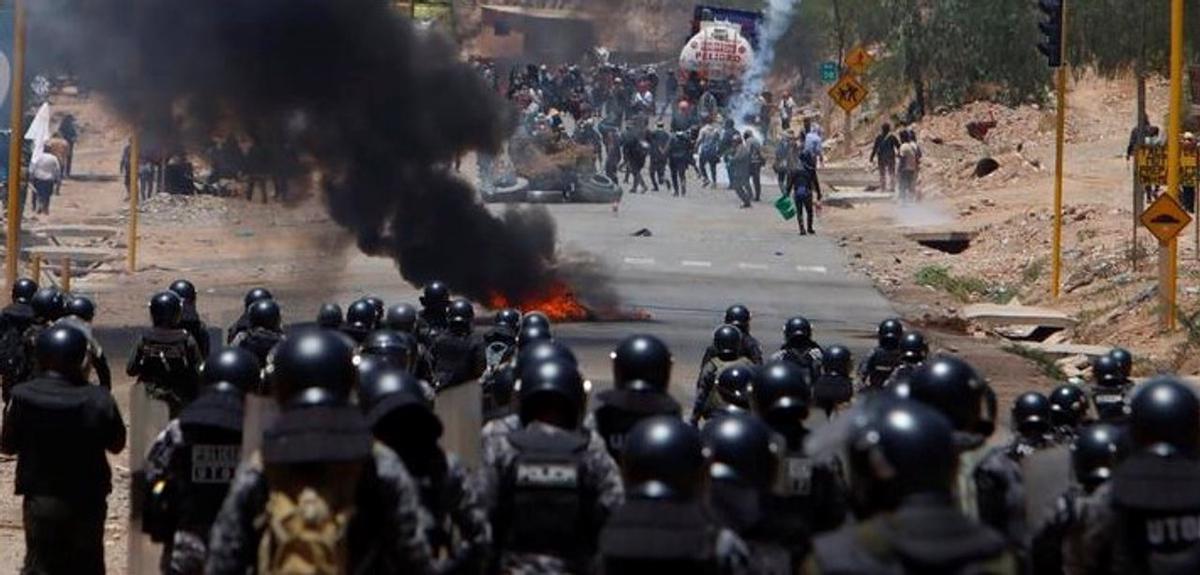 Los bloqueos llevan seis semanas en Bolivia.