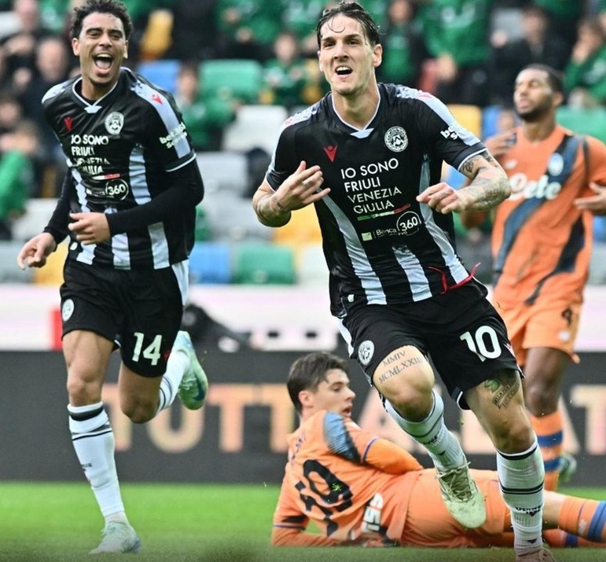 Udinese venció a Atalanta y le sacó el invicto en la Serie A.