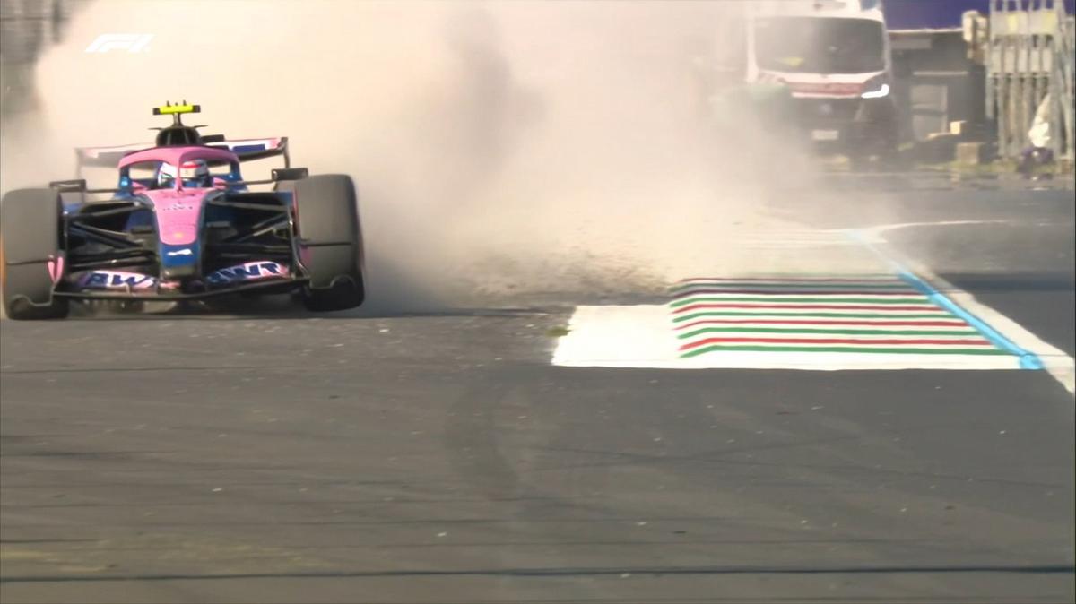 Franco Colapinto sobre la leca de Monza. (Foto: F1)